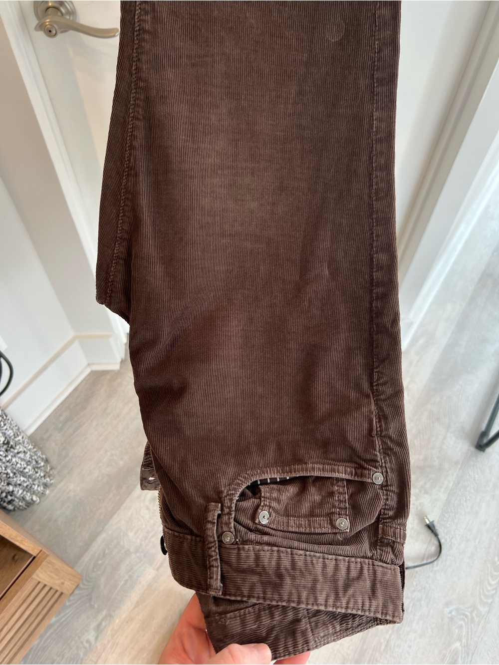 Bonobos Men's Dark Brown Corduroy Pants slim fit